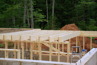 A picture of 2x10 floor joist.