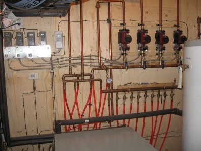  in floor heating system lay out