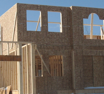 osb on new home construction