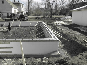 Using icf forms for slab foundation