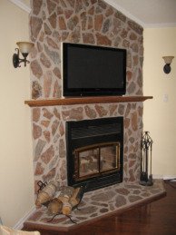 Our fireplace