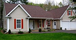 A picture of a house and roof